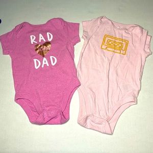 Old navy baby girl short sleeve onesies